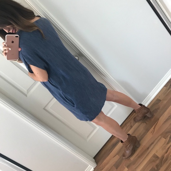 LAST • Vacay Ready Blue Tunic Dress - Picture 3 of 6